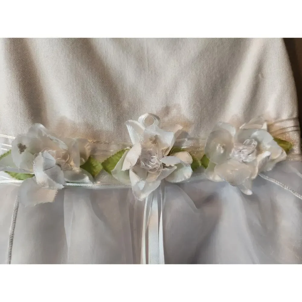 Younglands girl 4t white special occasion flower girl Pageant fairy dress